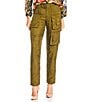 JOHNNY WAS Hailey Belted Straight Leg Cargo Pants, Color:Martini Olive - Image 1
