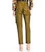 JOHNNY WAS Hailey Belted Straight Leg Cargo Pants, Color:Martini Olive - Image 2