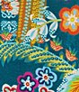 Color:Multi - Image 4 - Janie Favorite Wildbird Floral Print Knit Jersey V-Neck Long Kimono Sleeve Coordinating Tee