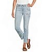 JOHNNY WAS Jasmine Honey Denim Embroidered Cropped Skinny Jeans - Image 1
