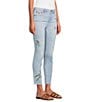 JOHNNY WAS Jasmine Honey Denim Embroidered Cropped Skinny Jeans - Image 3