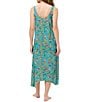 JOHNNY WAS Jersey Knit Sleeveless Scoop Neck Butterfly Printed Nightgown - Image 2