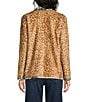 JOHNNY WAS Joan Reversible Print Cascading Collar Long Sleeve Open-Front Sherpa Knit Jacket - Image 4