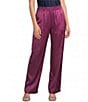 JOHNNY WAS Kanni Silk-Blend Geometric Print Coordinating Straight Leg Pull-On Pants - Image 1