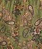 JOHNNY WAS Kanni Silk Solana Patchwork Print Straight Leg Pull-On Coordinating Pants - Image 5