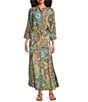 JOHNNY WAS Coordinating Kiki Silk Napperon Print A-Line Pull-On Coordinating Skirt, Color:Napperon Print - Image 3