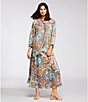 JOHNNY WAS Coordinating Kiki Silk Napperon Print A-Line Pull-On Coordinating Skirt, Color:Napperon Print - Image 5