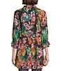 JOHNNY WAS Lapham Adonia Floral Print V-Neck Long Sleeve Tunic, Color:Multi - Image 2
