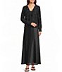 JOHNNY WAS Lesley Sequin Embellished Textured Woven Long Sleeve Tie-Front Jacket - Image 5