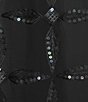 JOHNNY WAS Lesley Sequin Embellished Textured Woven Long Sleeve Tie-Front Jacket - Image 6