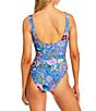 JOHNNY WAS Lilliana Reversible Square Neck Tank One Piece Swimsuit - Image 2