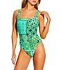 JOHNNY WAS Lilliana Reversible Square Neck Tank One Piece Swimsuit - Image 3