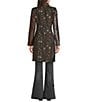 JOHNNY WAS Limited Edition Jacquard Mixed Floral Patchwork Notch Collar Long Sleeve Snap-Front Long Jacket - Image 2