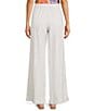 JOHNNY WAS Linen Embroidered Pleated Wide Leg Pants - Image 2