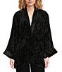 JOHNNY WAS Merhawi Reversible Print to Solid Burnout Velvet Kimono Jacket, Color:Levi - Image 4