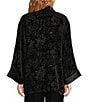 JOHNNY WAS Merhawi Reversible Print to Solid Burnout Velvet Kimono Jacket, Color:Levi - Image 6