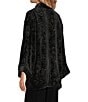 JOHNNY WAS Merhawi Reversible Print to Solid Burnout Velvet Kimono Jacket, Color:Levi - Image 12