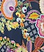 Color:Multi - Image 4 - Plus Size Bamboo Knit Janie Wildbird Print V-Neck Long Kimono Sleeve Tee