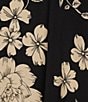 Color:Multi - Image 4 - Redland Favorite Bamboo Stretch Knit Floral Print V-Neck Short Sleeve Tee Shirt