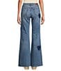 JOHNNY WAS Stretch Denim Heart Placement Print 5-Pocket Flare Leg Jeans, Color:Medium Wash - Image 2