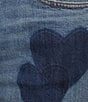 JOHNNY WAS Stretch Denim Heart Placement Print 5-Pocket Flare Leg Jeans, Color:Medium Wash - Image 4