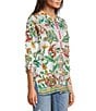 JOHNNY WAS The Audrey Gillian Floral Print Point Collar Long Sleeve Button Up Shirt, Color:Gillian - Image 5