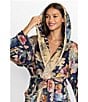 Color:Multi - Image 3 - Valentina Cozy Long Sleeve Hooded Robe