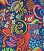 JOHNNY WAS Yuri Mod Floral Print Silk Banded Collar 3/4 Sleeve Five-Button Half-Placket Tunic, Color:Theresa - Image 6