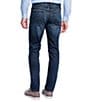 Johnston & Murphy 5-Pocket Regular Fit Tapered Leg Washed Stretch Denim Jeans, Color:Medium Wash - Image 2