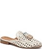 Johnston & Murphy Ali Woven Perforated Leather Tassel Mule Loafers,Specials : American Fashion Style Bags On Sale