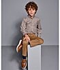 Johnston & Murphy Boys Five Pocket Pants, Color:Camel - Image 2
