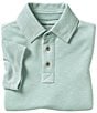Color:Mint - Image 2 - Big Boys 8-20 Short Sleeve Slub Polo Shirt