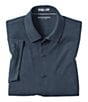 Color:Navy - Image 2 - Birdseye Short Sleeve Woven Shirt