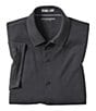 Color:Black - Image 2 - Birdseye Short Sleeve Woven Shirt