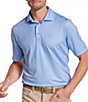 Johnston & Murphy Blu XC+ Ace Gingham Performance Stretch Short Sleeve Polo Shirt - Image 3