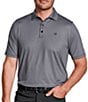 Johnston & Murphy Blu XC+ Ace Gingham Performance Stretch Short Sleeve Polo Shirt - Image 1