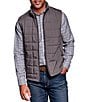 Johnston & Murphy Box Quilted Vest, Color:Gray - Image 1