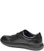 Johnston & Murphy Boys' Anders Leather Stretch Lace Sneakers (Youth) - Image 5