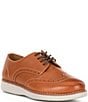 Johnston & Murphy Boys' Upton Leather Lace Up Wingtip Oxfords (Youth) - Image 1