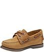 Johnston & Murphy Boys' Zeke Leather Alternative Closure Boat Shoes (Infant) - Image 6