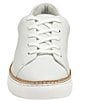 Color:White - Image 5 - Callie Leather Lace-Up Sneakers