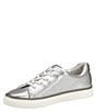 Color:Silver - Image 4 - Callie Leather Lace-Up Sneakers