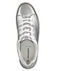 Color:Silver - Image 6 - Callie Leather Lace-Up Sneakers