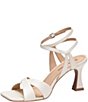 Johnston & Murphy Christine Leather Cross Band Square Toe Sandals - Image 5