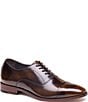 Johnston & Murphy Collection Men's Arrister Perforated Cap Toe Brush Finish Leather Oxfords - Image 1