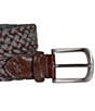 Color:Charcoal/Brown - Image 2 - Collection Men's Jameson Woven Belt