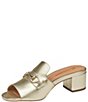 Johnston & Murphy Edith Leather Bit Buckle Slide Sandals - Image 5