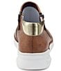 Color:Cognac - Image 3 - Emery Leather Zip Sneaker Booties