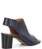 Color:Navy - Image 2 - Evelyn Leather Open Toe Shooties
