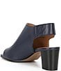 Color:Navy - Image 3 - Evelyn Leather Open Toe Shooties